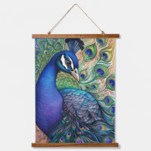 Beautiful Watercolor Peacock