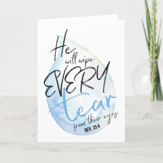 Beautiful watercolor sympathy card karte