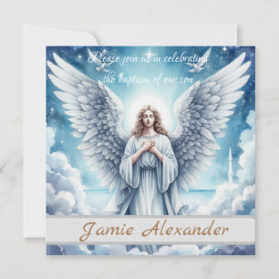 Beautiful White Guardian Angel Einladung