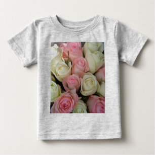 Beautiful White Roses Blume Bouquet Baby T-shirt