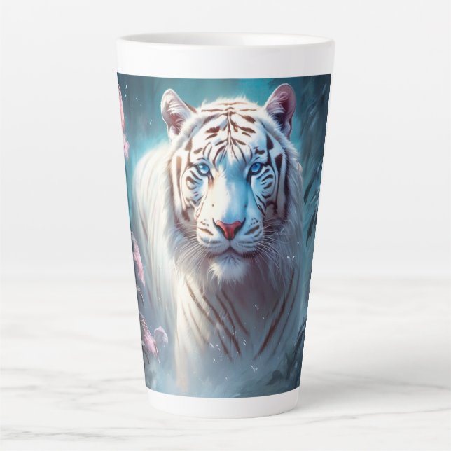 Beautiful White tiger Milchtasse (Vorderseite)