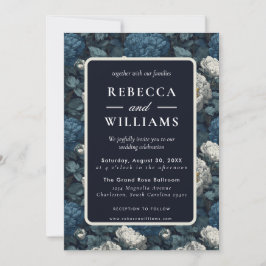 Beautiful Wildflower Peonies Flower Fall Wedding Einladung