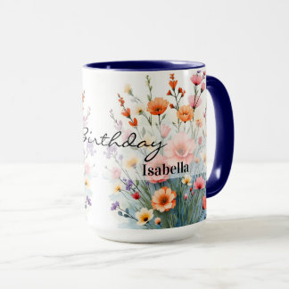 Beautiful Wildflowers Trendy Luxury Collection Tasse