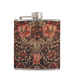 Beautiful William Morris Honeysuckle Flask Flachmann