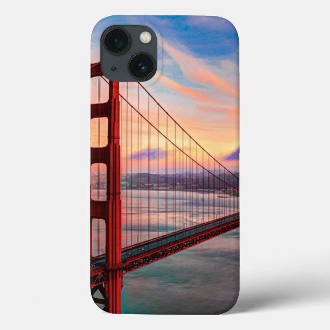 Beautiful winter sunset at Golden Gate Bridge Case-Mate iPhone Hülle (Rückseite)