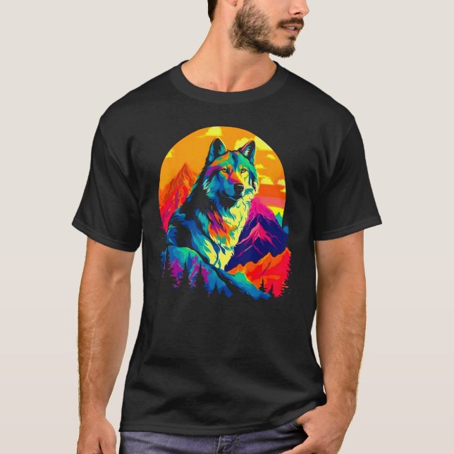 Beautiful Wolf Art T-Shirt (Vorderseite)