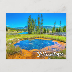 Beautiful Yellowstone Nationalpark, Vereinigte Sta Postkarte