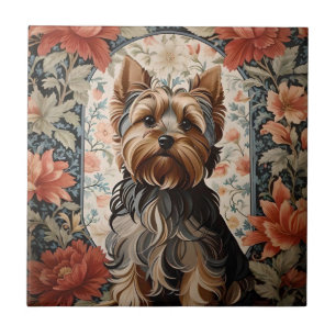 Beautiful Yorkie   Yorkshire Terrier Portrait Fliese
