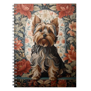 Beautiful Yorkie Yorkshire Terrier Portrait Notizblock