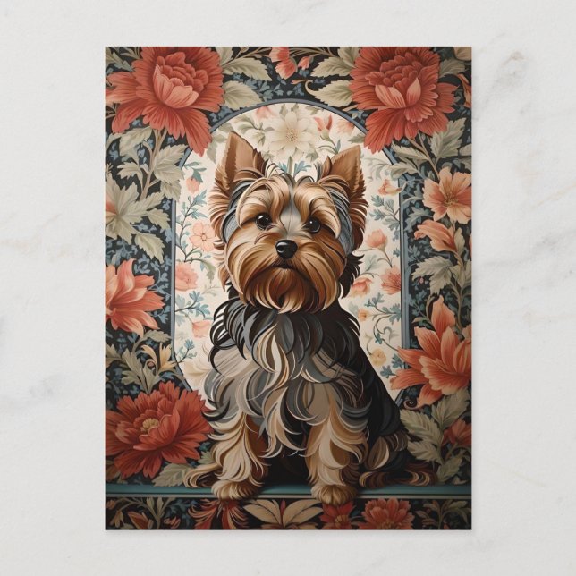 Beautiful Yorkie | Yorkshire Terrier Portrait Postkarte (Vorderseite)