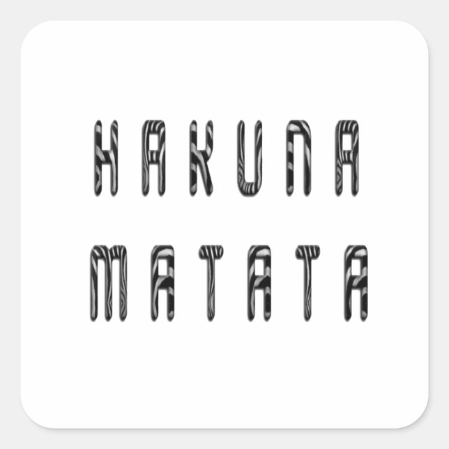 Beautiful Zebra Quadratischer Aufkleber (Vorderseite)