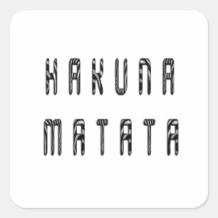 Beautiful Zebra Quadratischer Aufkleber