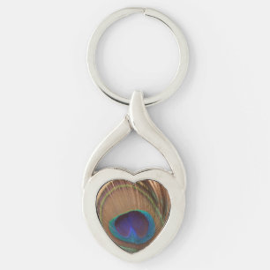 Beautifull Feather Heart Keychain Schlüsselanhänger