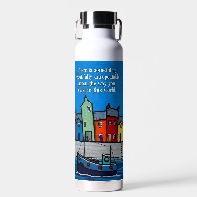 Beautifully Unrepeatable Inspirational Coastal  Trinkflasche (Vorne)