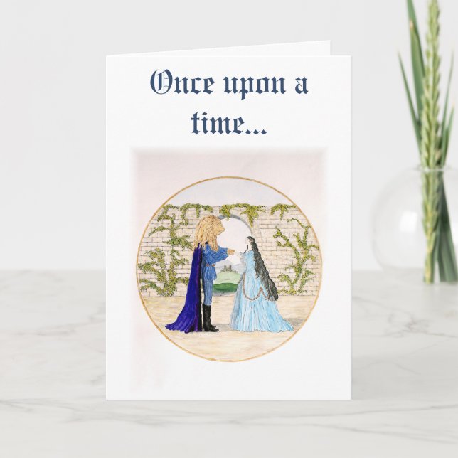 "Beauty and the Beast" Feiertagskarte (Vorderseite)