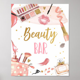 Beauty Bar Wellness-Center Party Makeup Glamour Gi Poster