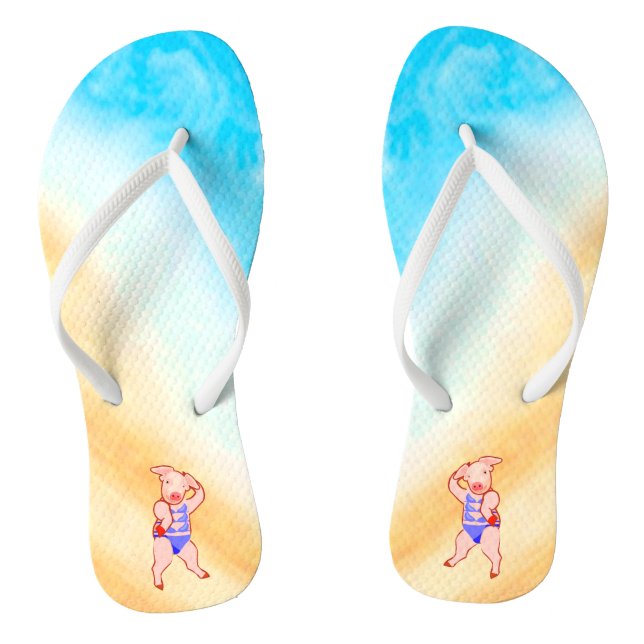 Beauty Beach Pig Flip Flops (Fußbett)