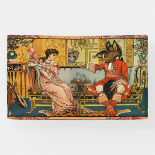 Beauty Beast Classic Fairy Tale Zeichen Banner