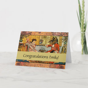 Beauty Beast Classic Fairy Tale Zeichen Karte