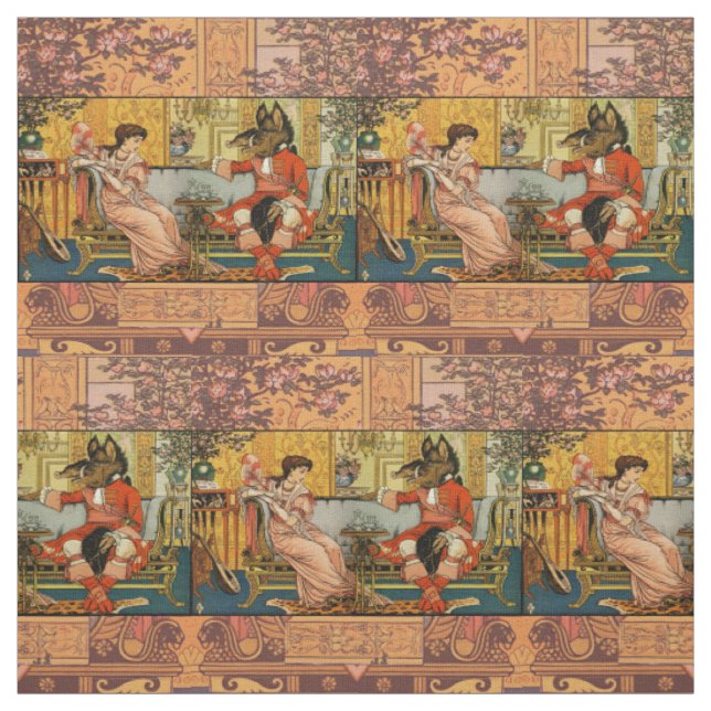 Beauty Beast Classic Fairy Tale Zeichen Stoff (Muster)