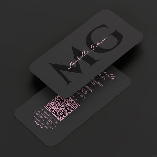 Beauty Beruflich Ästhetik Black Pink Marketing Visitenkarte