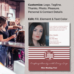 Beauty Beyond Borders: Hair Salon Danke Visitenkarte