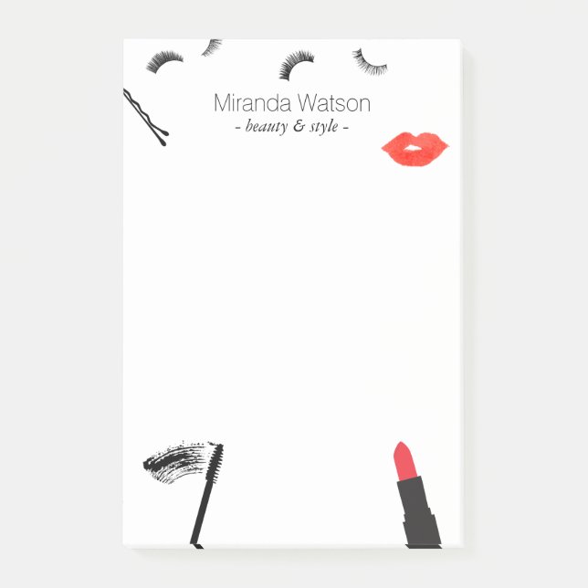 Beauty Biz Eyelashes Post-it Klebezettel (Vorderseite)