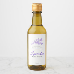 Beauty Body Waschlabel Lavendel oder Sonderanferti Weinetikett