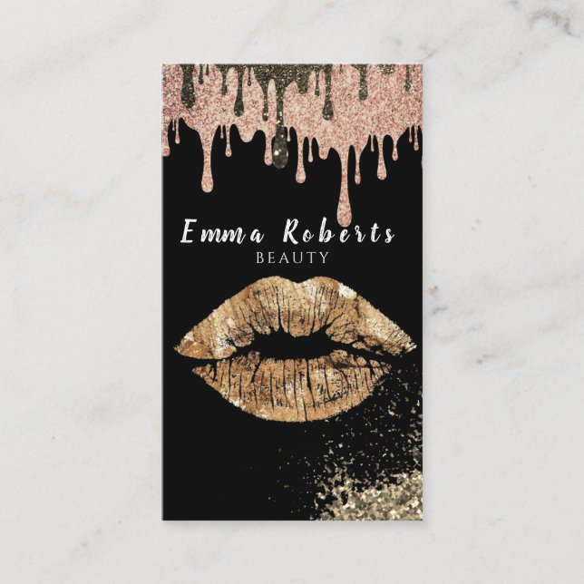 Beauty Bokeh Shine Glitzer Sparkling Business Card Visitenkarte (Vorderseite)