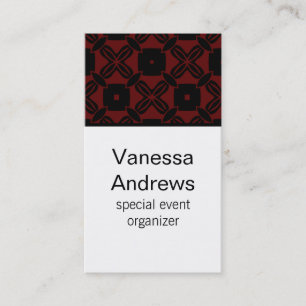 Beauty Business Card, Rot Visitenkarte