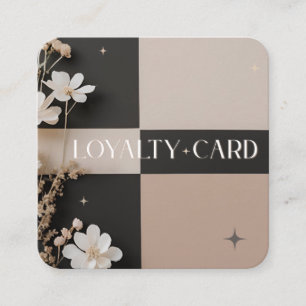 Beauty by Steph R Custom Order Loyalty Card Quadratische Visitenkarte