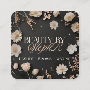 Beauty by Steph R Custom Order Square Business C Quadratische Visitenkarte