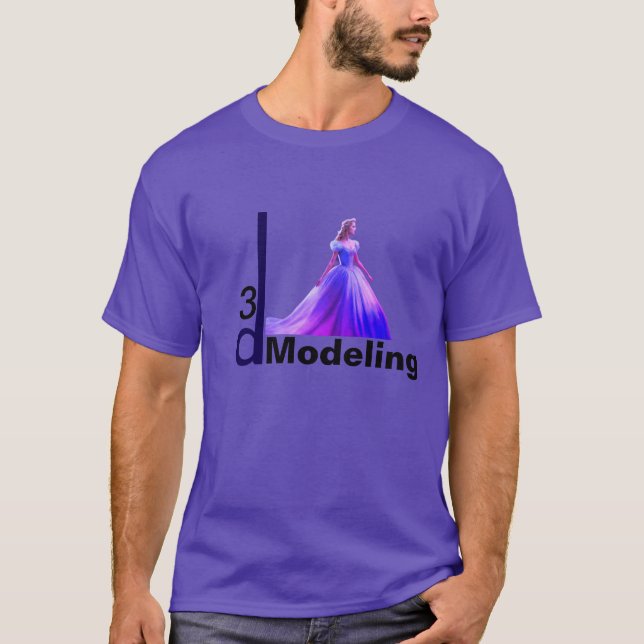 Beauty Cinderella 3D Modellierung - T-Shirt (Vorderseite)