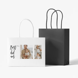 Beauty Collage Foto Bester Vater je Geschenk Große Geschenktüte