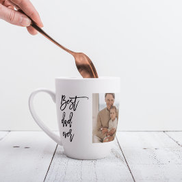 Beauty Collage Foto Bester Vater je Geschenk Milchtasse