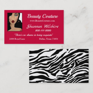 Beauty Couture Business Cards Visitenkarte
