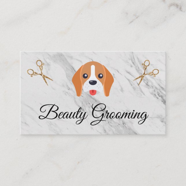Beauty Dog Groomer Elite Shears Visitenkarte (Vorderseite)
