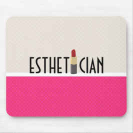 Beauty Esthetician Red Lipstick Makeup Artist Mousepad