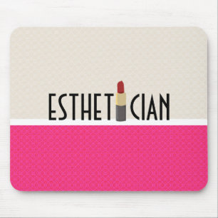 Beauty Esthetician Red Lipstick Makeup Artist Mousepad