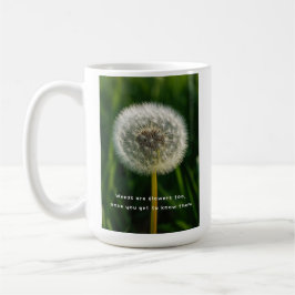 Beauty eye beholder dandelion weeds are flowers  kaffeetasse