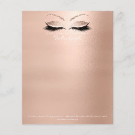Beauty Eyes Lashes Makeup Stylist Blush Pink Flyer
