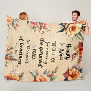 Beauty For Ashes, Isaiah 63:1, Christlich Fleecedecke