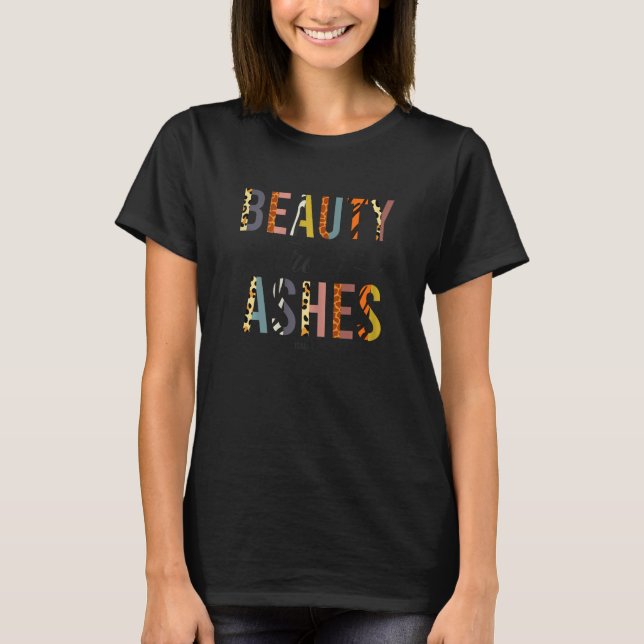 Beauty from Ashes Christian leopard Isaiah women R T-Shirt (Vorderseite)