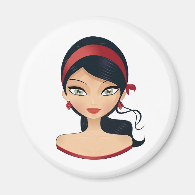 Beauty Girl Magnet (Vorne)