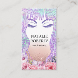 Beauty Girl Makeup Artist Salon Terminkarte