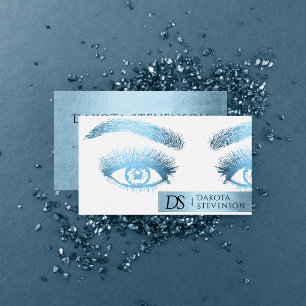 Beauty Glam Beruflich Glitzy Robin Egg Blue Visitenkarte