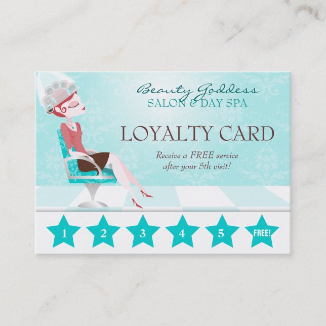 Beauty Goddess Loyalty Card Treuekarte (Vorderseite)
