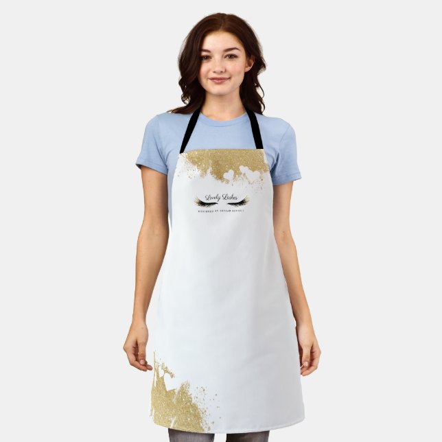 Beauty Gold Dusta Mascara Eye Lashes Schürze (Getragen)