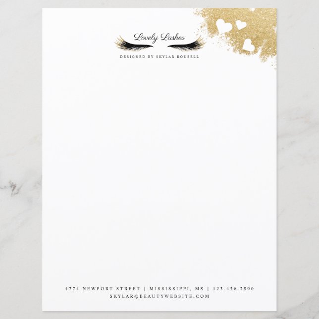 Beauty Gold Dusted Mascara Eyelashes (Vorderseite)