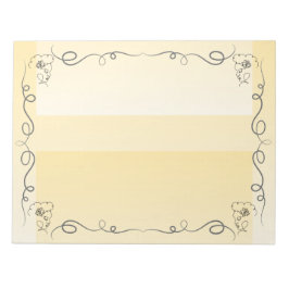 Beauty Goldenrod großes Notepad Notizblock